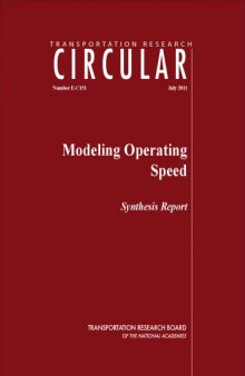 Modeling operating speed : synthesis report