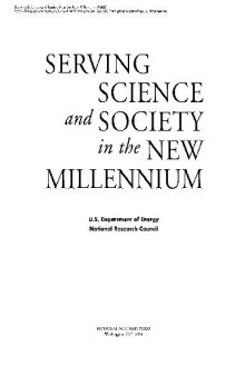 Serving Science and Society in the New Millennium