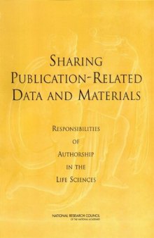 Sharing Publication-Related Data and Materials