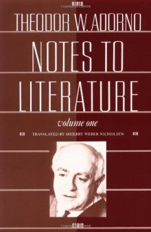 Notes to Literature, Volume 1  