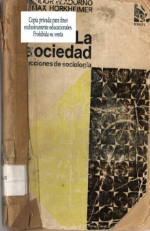 Lecciones de sociologia, Bs. As. Proteo, 1969