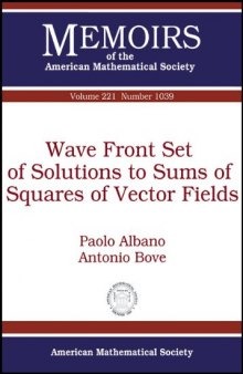 Wave front set of solutions to sums of squares of vector fields