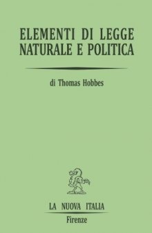 Elementi di legge naturale e politica