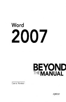 Word. 2007 Beyond the Manual