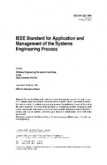 IEEE Trial Use Standard for Application and Management of the Systems Engineering Process (IEEE Std 1220