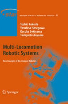 Multi-Locomotion Robotic Systems: New Concepts of Bio-inspired Robotics