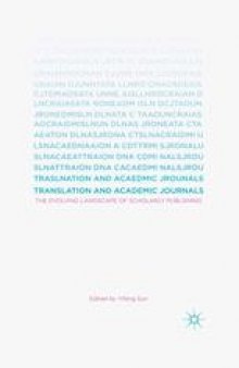 Translation and Academic Journals: The Evolving Landscape of Scholarly Publishing