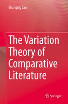 The Variation Theory of Comparative Literature