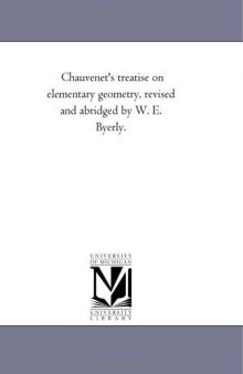 Chauvenet's treatise on elementary geometry 