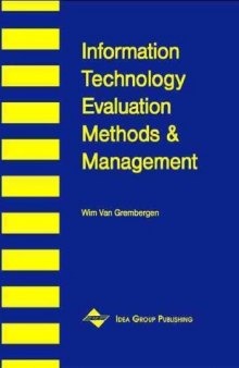 Information Technology Evaluation Methods and Management  