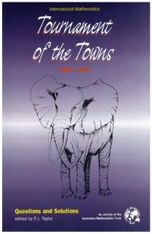 International Mathematics: Tournament of the Towns, Book 3: 1989-1993