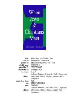 When Jews and Christians meet