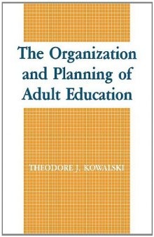 The organization and planning of adult education