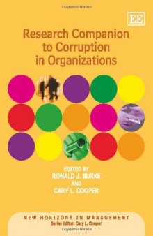 Research Companion to Corruption in Organizations (New Horizons in Management)