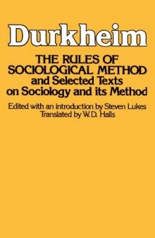 Rules of Sociological Method