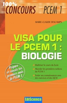 Visa pour le PCEM 1 : biologie