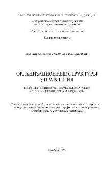 Организационные структуры управления. Конспект лекций и метод. указания к теме по дисциплине Менеджмент