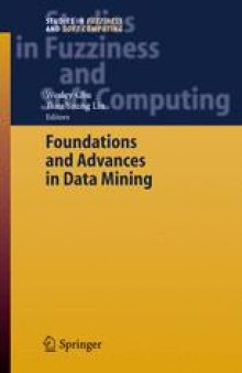 Foundations and Advances in Data Mining