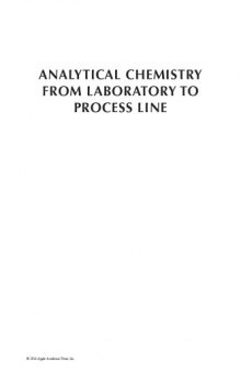 Analytical chemistry from laboratory to process line