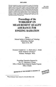 Measurement quality assurance for ionizing radiation dosimetry