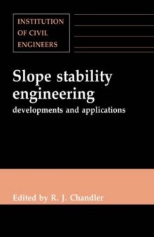Slope stability engineering : developments and applications : proceedings of the International Conference on Slope Stability