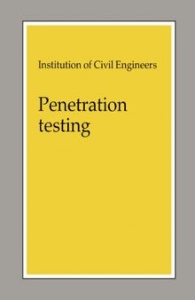 Penetration testing in the UK : proceedings of the geothecnology conference organized by the Institution of civil engineers and held in Birmingham on 6-8 july 1988