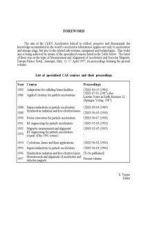 CAS-CERN Accelerator School - Meas. and Alignment of Accel and Detector Magnets