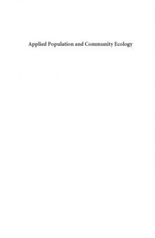 Applied Population and Community Ecology: The Case of Feral Pigs in Australia