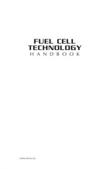Fuel Cell Technology Handbook (Handbook Series for Mechanical Engineering)