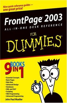 FrontPage 2003 All-in-One Desk Reference For Dummies (For Dummies (Computer Tech))