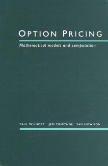 Option Pricing: Mathematical Models and Computation
