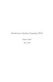 Introduction to quantum computing