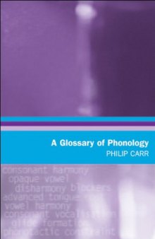 A Glossary of Phonology (Glossaries in Linguistics)