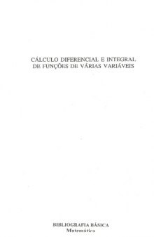Cálculo Diferencial e Integral de Funções de Várias Variáveis, 3ª Edição