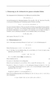 Algebraische Zahlentheorie (Sommersemester 2004)