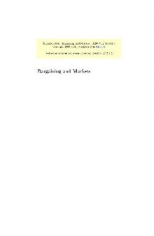Bargaining and Markets
