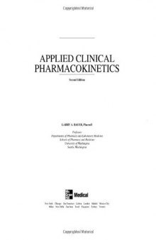 Applied Clinical Pharmacokinetics  
