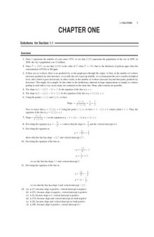 Instructor's Solutions Manual to Calculus: Single and Multivariable