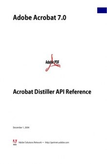 Adobe Acrobat 7 - Acrobat Distiller API Reference