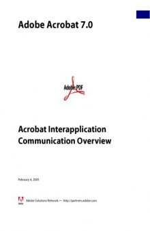 Adobe Acrobat 7 - Acrobat Interapplication Communication Overview