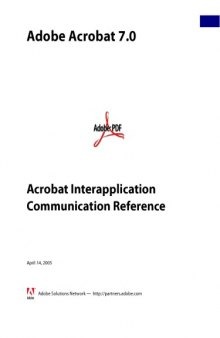 Adobe Acrobat 7 - Acrobat Interapplication Communication Reference