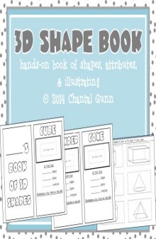 3D Shape Book- Hands-On Cut & Glue Student Book