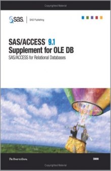 SAS ACCESS 9.1 Supplement For OLE DB SAS ACCESS For Relational Databases