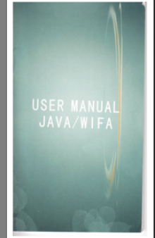 User Manual Java WIFA Руководство пользователя к мобильному телефону ZOHO V709