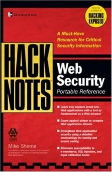 HackNotes(tm) Web Security Pocket Reference