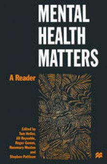 Mental Health Matters: A Reader