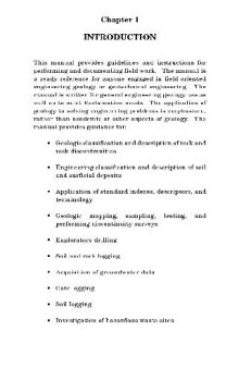 Engineering Geology Field Manual