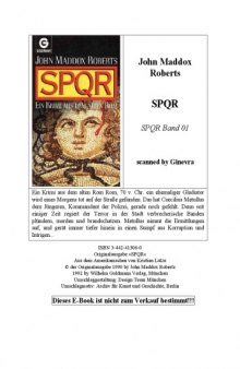 SPQR. Ein Krimi aus dem alten Rom (SPQR Band 01)  