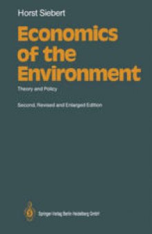 Economics of the Environment: Theory and Policy