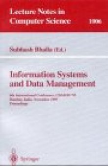 Information Systems and Data Management: 6th International Conference, CISMOD '95 Bombay, India, November 15–17, 1995 Proceedings